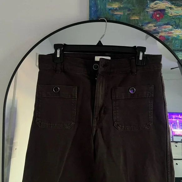 H&M Women's Dark Brown Sailor Pants - Picture 2 of 5